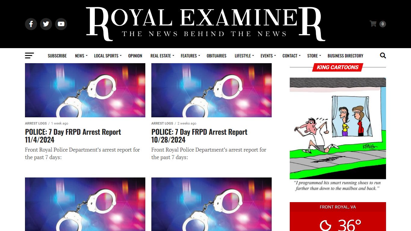 Arrest Logs - Royal Examiner